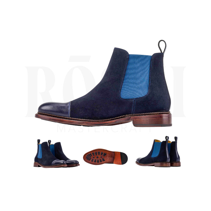 Bottines Chelsea CHARLY « Shades of Blue »