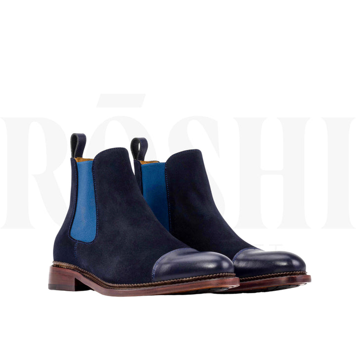 Bottines Chelsea CHARLY « Shades of Blue »