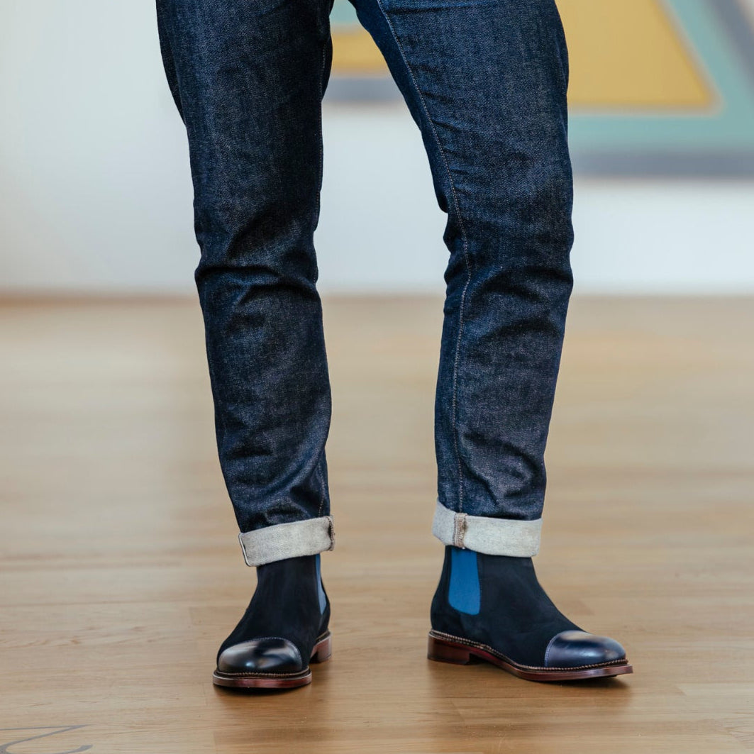 Bottines Chelsea CHARLY « Shades of Blue »